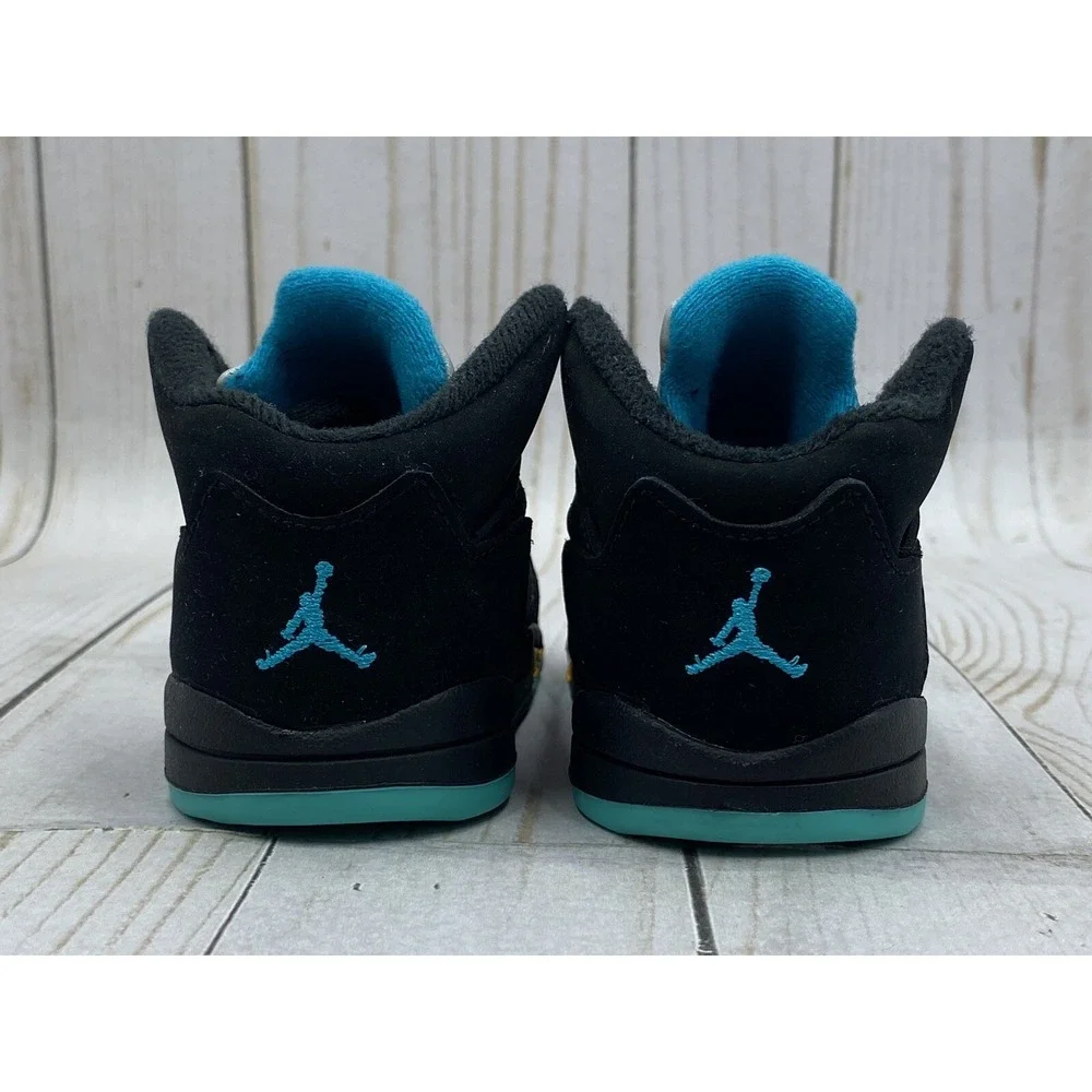 Nike Air Jordan Retro 5 TD Aqua Size 4C 440890‑047